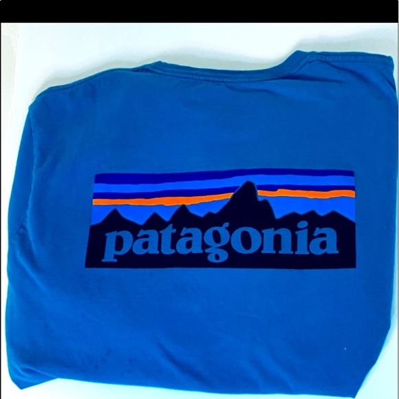 RARE 100%ORGANIC COTTON LS P-6 LOGO T-SHIRT XL BLU - Picture 2 of 9